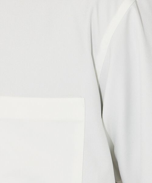 ABAHOUSE / アバハウス シャツ・ブラウス | 【2024年デザイン / 変形衿】カラーレス 半袖シャツ | 詳細8