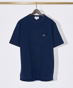 【LACOSTE】鹿の子地 ポケット 半袖 Tシャツ