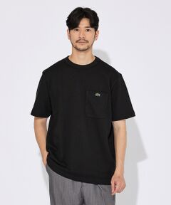 【LACOSTE】鹿の子地 ポケット 半袖 Tシャツ