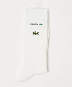 【LACOSTE】クロックエンブレム クルーソックス