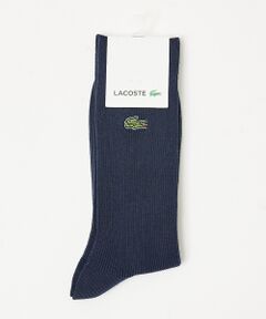 【LACOSTE】クロックエンブレム クルーソックス