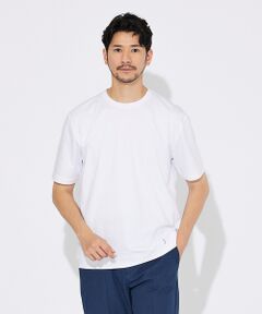 【コットンシルケット】ポンチ クルーネック Tシャツ