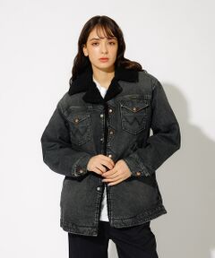 Wrangler/ラングラー BLACK Denim Boa Coat/オーバー