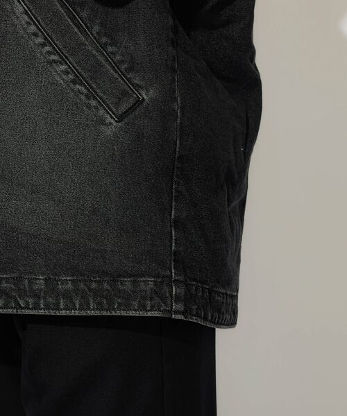 ABAHOUSE / アバハウス Gジャン・デニムジャケット | Wrangler/ラングラー BLACK Denim Boa Coat/オーバー | 詳細13