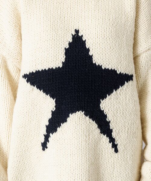 ABAHOUSE / アバハウス ニット・セーター | 【THRIFTY LOOK/スリフティールック】STAR HAND KNIT R | 詳細7