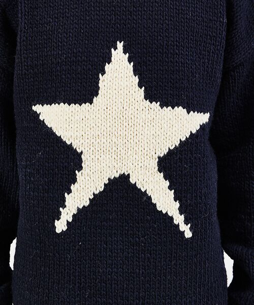 ABAHOUSE / アバハウス ニット・セーター | 【THRIFTY LOOK/スリフティールック】STAR HAND KNIT R | 詳細18