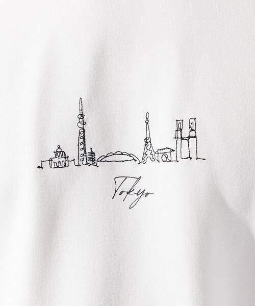 ABAHOUSE / アバハウス Tシャツ | 【CITY】刺繍 ポンチ Tシャツ | 詳細2