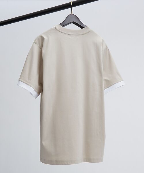 ABAHOUSE / アバハウス Tシャツ | パネルストライプ Tシャツ | 詳細3