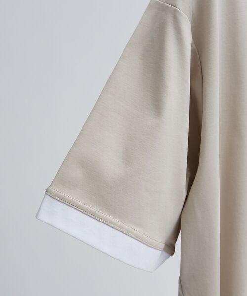 ABAHOUSE / アバハウス Tシャツ | パネルストライプ Tシャツ | 詳細5