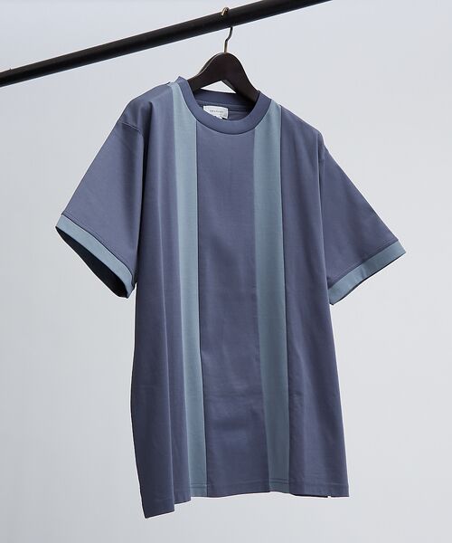 ABAHOUSE / アバハウス Tシャツ | パネルストライプ Tシャツ | 詳細9