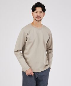 【クルーネック】ECO VERO レーヨンポンチTシャツ / ロンT