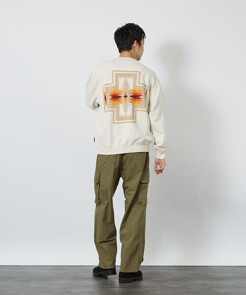 ABAHOUSE / アバハウス スウェット | 【PENDLETON/ペンドルトン】Back Print Sweat / cre | 詳細23