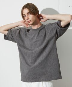 ABAHOUSE / アバハウス Tシャツ | 【ヴィンテージ風】ピグメントプリント　刺繍Tシャツ