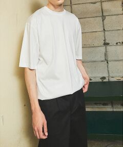 【ドローコード】Wシルケット ドレープ Tシャツ / オーバーサイズ