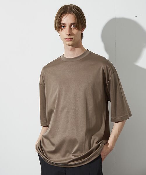 ABAHOUSE / アバハウス Tシャツ | 【ドローコード】Wシルケット ドレープ Tシャツ / オーバーサイズ | 詳細25