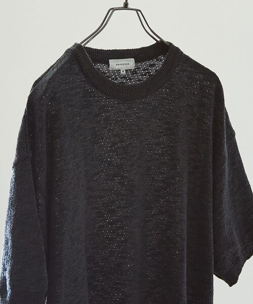 ABAHOUSE / アバハウス Tシャツ | メッシュニット スラブTシャツ / シアー素材 | 詳細26