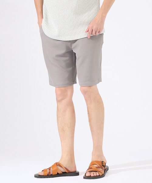 ABAHOUSE / アバハウス ショート・ハーフ・半端丈パンツ | 【セットアップ対応】フクレジャガード リラックス ショートパンツ(モカ)