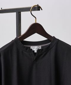 【キーネック】クリアポンチ フェイクレイヤード Tシャツ