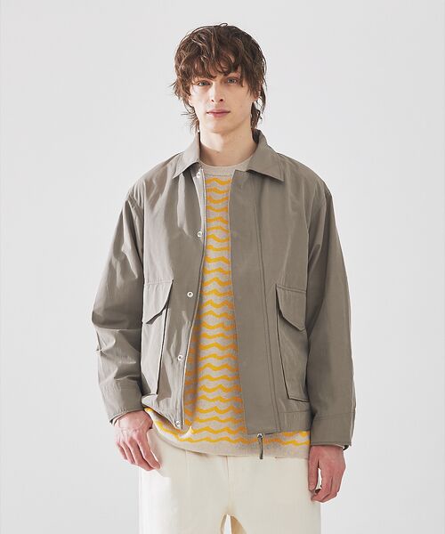 ABAHOUSE / アバハウス ブルゾン | 【撥水】パウダーピーチ ウェザーブルゾン/ A-2型 | 詳細4