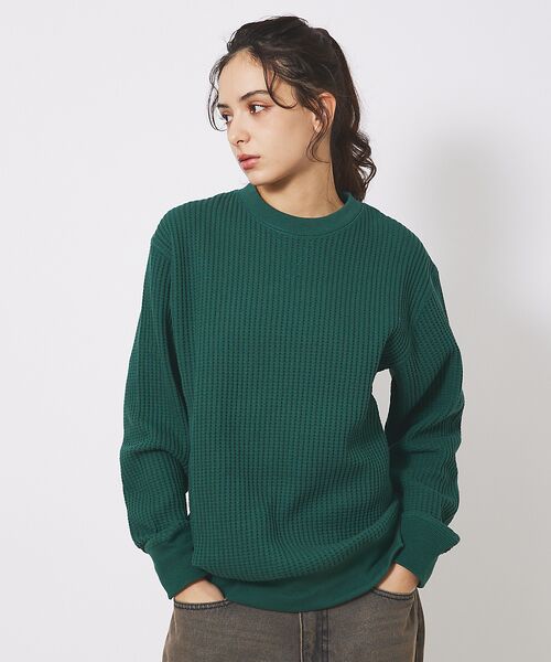 ABAHOUSE / アバハウス Tシャツ | 【JEMORGAN/ジェーイーモーガン】ビッグワッフル クルーネック カットソー | 詳細15