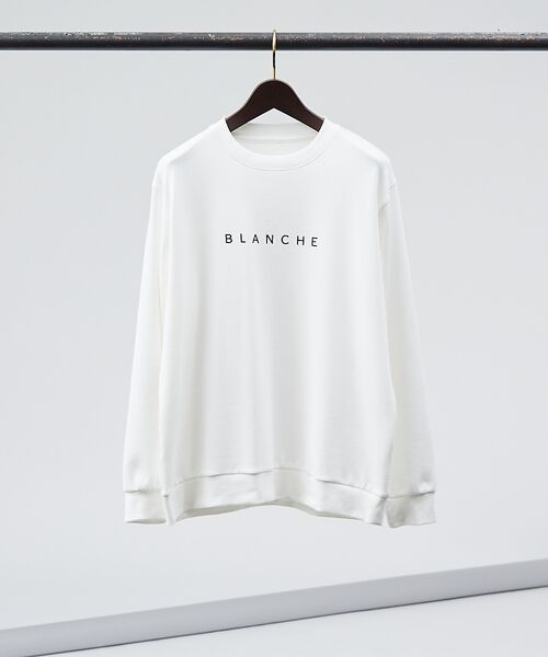 ABAHOUSE / アバハウス Tシャツ | 【BLANCHE】ベアポンチ ロゴ 長袖Tシャツ | 詳細1