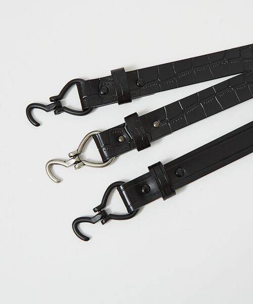 ABAHOUSE / アバハウス ベルト・サスペンダー | Leather Hook Belt /ピックベルト/ユニセックス【予約】 | 詳細9