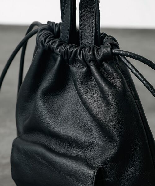 ABAHOUSE / アバハウス ショルダーバッグ | 【YArKA/ヤーカ】real leather drawstring shoul | 詳細8