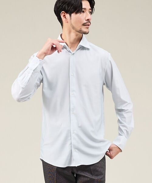 ABAHOUSE / アバハウス シャツ・ブラウス | 【ON/OFF兼用】トリコット ストライプ 長袖シャツ | 詳細13