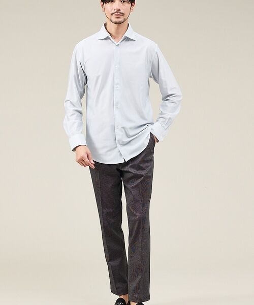 ABAHOUSE / アバハウス シャツ・ブラウス | 【ON/OFF兼用】トリコット ストライプ 長袖シャツ | 詳細14