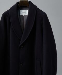 ABAHOUSE / アバハウス アウター | ウール ショールカラー ハーフコート / チェスターコート