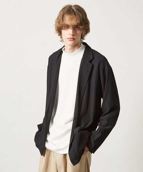 ABAHOUSE / アバハウス Tシャツ | 【シルキータッチ】ライトダンボールモックネック ロンT | 詳細6