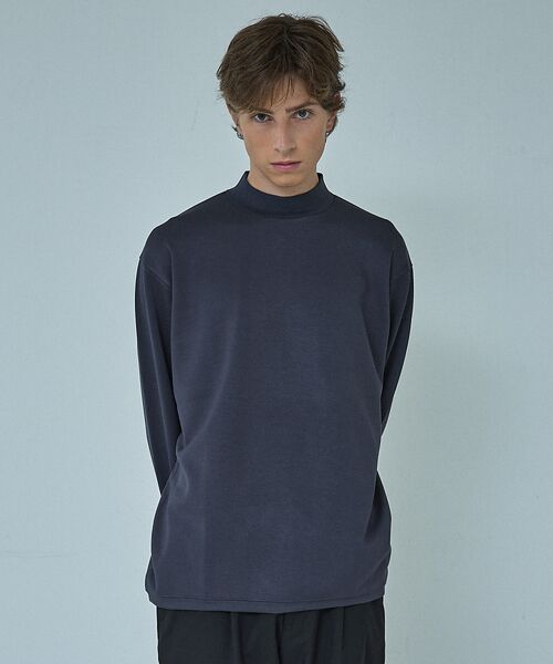 ABAHOUSE / アバハウス Tシャツ | 【シルキータッチ】ライトダンボールモックネック ロンT | 詳細18