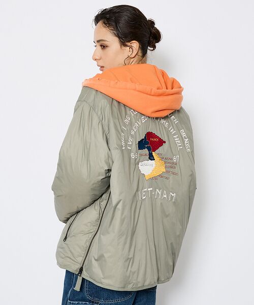 ABAHOUSE TAIONリバーシブル ダウンジャケット 新品 WEB限定【TAION/タイオン】MILITARY RIVERSIBLE HI NECK【UNISEX