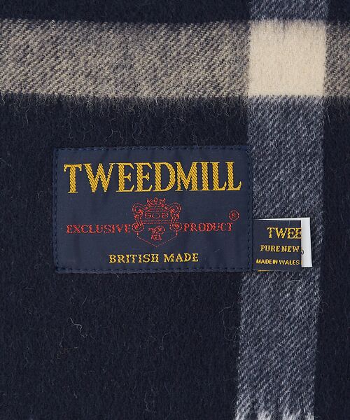 ABAHOUSE / アバハウス マフラー・ショール・スヌード・ストール | 【TWEED MILL/ツイードミル】ラムウールチェック柄ストール/ユニセックス | 詳細10