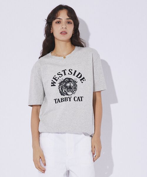 ABAHOUSE / アバハウス Tシャツ | 【MIXTA/ミクスタ 】CREW NECK TABBY CAT Tシャツ【予約 | 詳細5