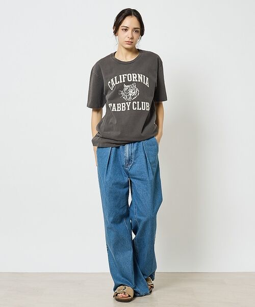 ABAHOUSE / アバハウス Tシャツ | 【MIXTA/ミクスタ 】CREW NECK TABBY CAT Tシャツ | 詳細17