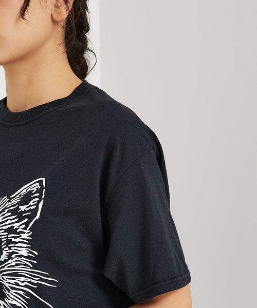 ABAHOUSE / アバハウス Tシャツ | 【JERZEES/ジャージーズ】 Black cat tee /odd eye/ | 詳細9