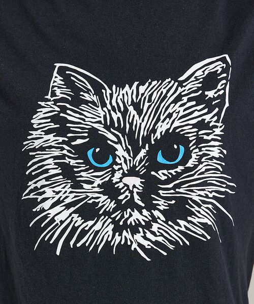 ABAHOUSE / アバハウス Tシャツ | 【JERZEES/ジャージーズ】 Black cat tee /odd eye/ | 詳細11