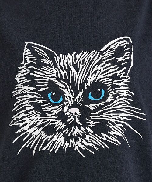 ABAHOUSE / アバハウス スウェット | 【JERZEES/ジャージーズ】 Black cat crew sweat /o | 詳細13