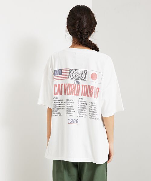 ABAHOUSE / アバハウス Tシャツ | 【REMI RELIEF / レミ レリーフ】CAT WORLD TOUR88 | 詳細5