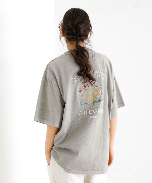 ABAHOUSE/アバハウス 【POLeR/ポーラー】PIGMENT SOUVENIR TEE/スーベニアTシ グレー XL ABAHOUSE/アバハウス 【POLeR/ポーラー】PIGMENT SOUVENIR TEE/スーベニアTシ グレー XL