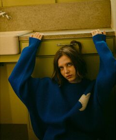 ABAHOUSE / アバハウス ニット・セーター | 【Revo.レボ】ワンポイントハートステッチルーズニット/ユニセックス/TH-3