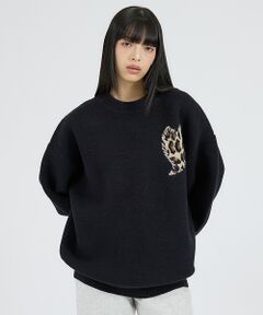 ABAHOUSE / アバハウス ニット・セーター | 【Revo.レボ】ワンポイントハートステッチルーズニット/ユニセックス/TH-3