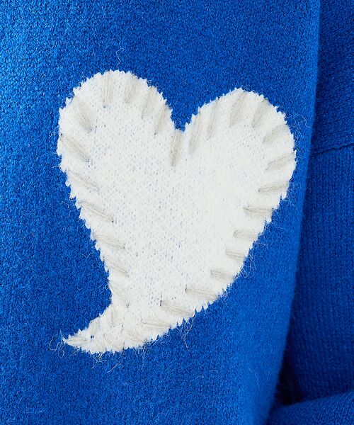 ABAHOUSE / アバハウス ニット・セーター | 【Revo.レボ】ワンポイントハートステッチルーズニット/ユニセックス/TH-3 | 詳細23