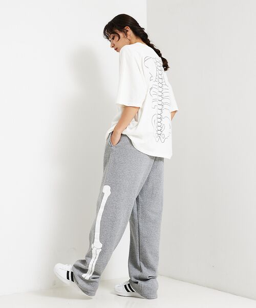 ABAHOUSE / アバハウス パンツ | 【JERZEES/ジャージーズ】Leg bones open bottom pa | 詳細14