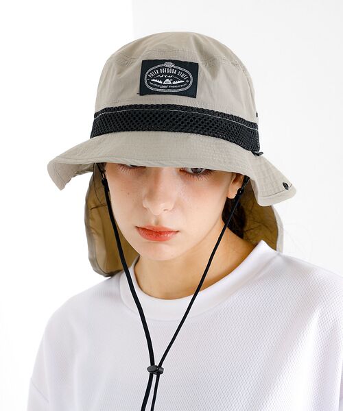 ABAHOUSE / アバハウス ハット | 【POLeR/ポーラー】2WAY SUNGUARD HAT/サンガード付バケット | 詳細9