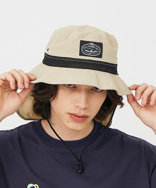 ABAHOUSE/アバハウス 【POLeR/ポーラー】2WAY SUNGUARD HAT/サンガード付バケット ライトベージュ F ABAHOUSE/アバハウス 【POLeR/ポーラー】2WAY SUNGUARD HAT/サンガード付バケット ライトベージュ F
