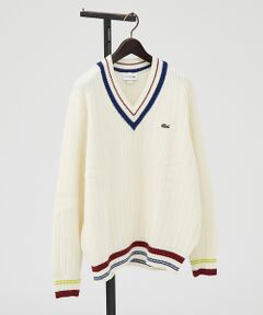 【LACOSTE/ラコステ】Vネックリブニットセーター ＡＨ3133