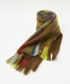 ABAHOUSE / アバハウス マフラー・ショール・スヌード・ストール | 【MANTAS EZCARAY】シャギーモヘア マフラー TARTAN / ボリ