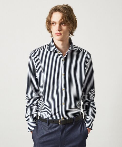 ABAHOUSE / アバハウス シャツ・ブラウス | 【FLEX SHIRTS】Dry Moment ロンドンストライプ 長袖 シャツ | 詳細15